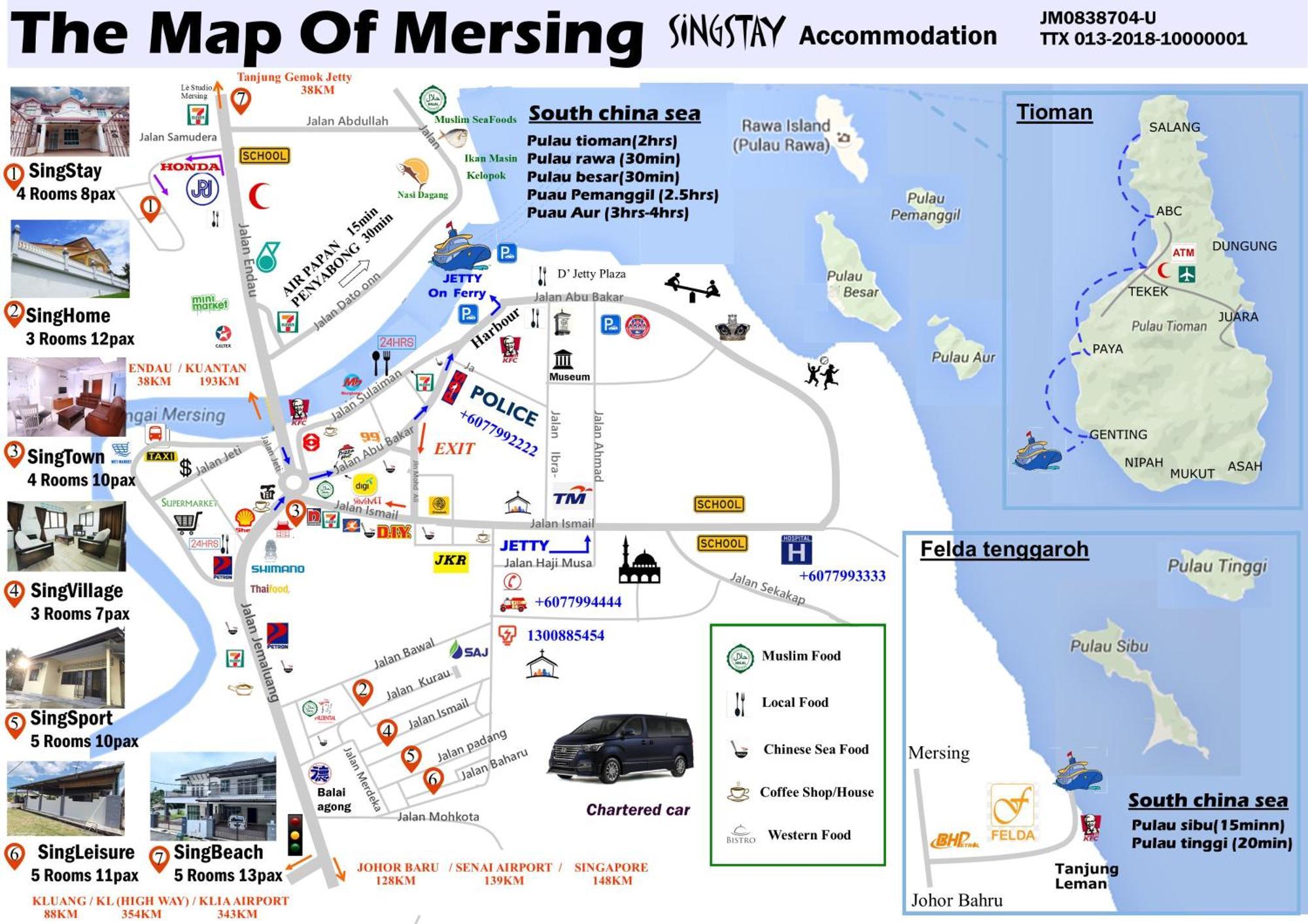 Singhome Holiday House Mersing Esterno foto
